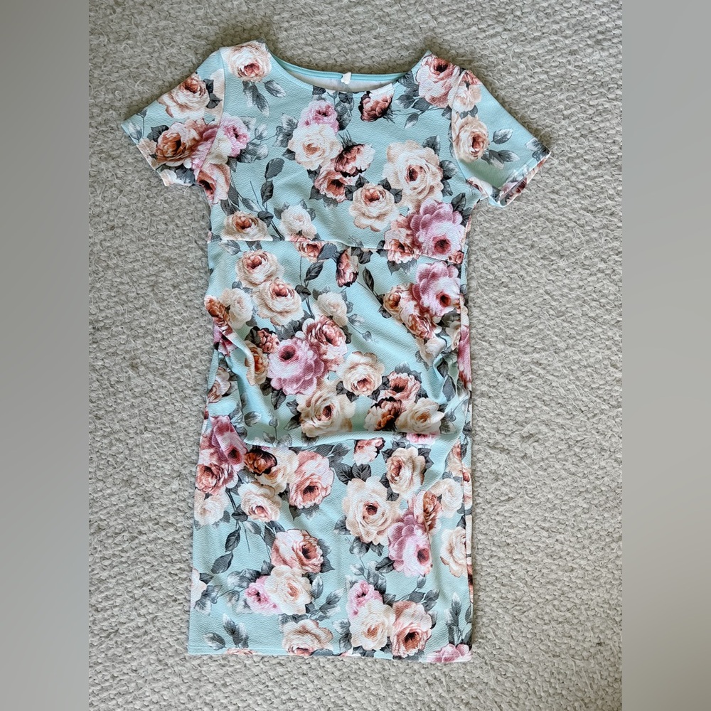 PinkBlush Floral Maternity Dress
